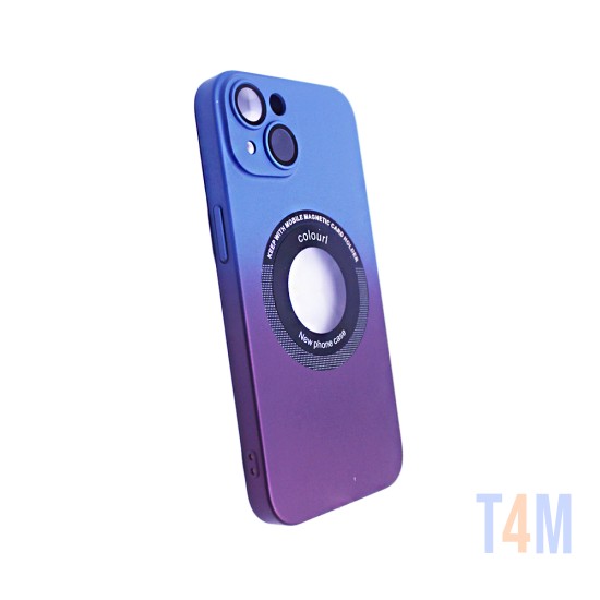 Capa Magnetic com Lente de Câmera Para Apple iPhone 13 Azul